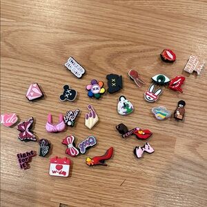 Assorted Decorative Shoe Charms - Colorful Mix